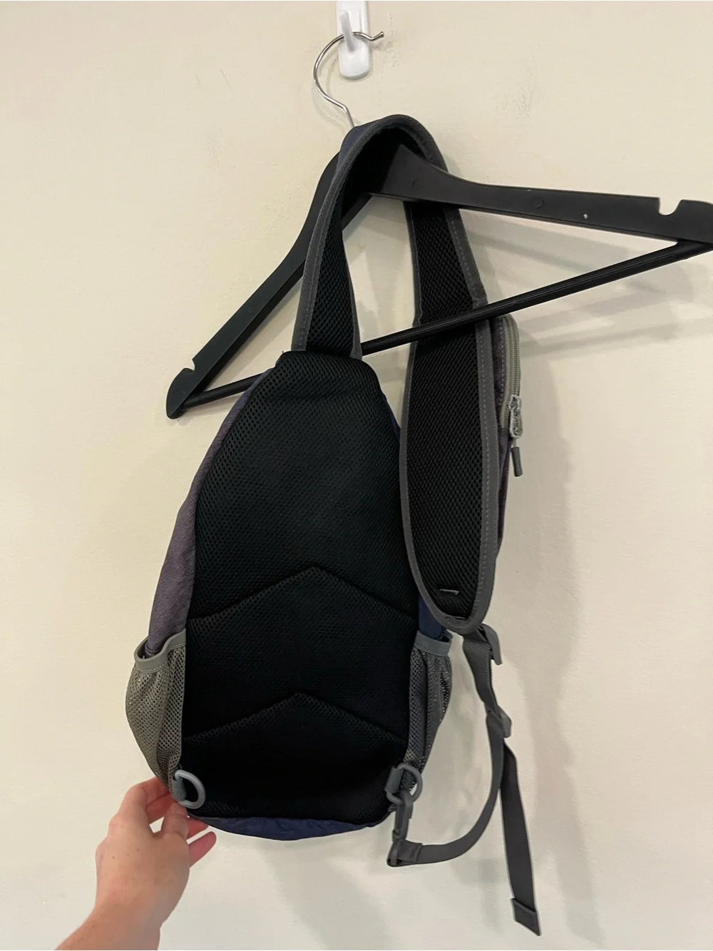 Water fly Sling Backpack with Olive Accents new
